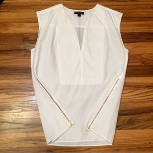 J CREW rose gold zipper top